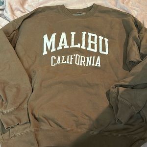 john galt brown Malibu crewneck